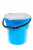 Бак пластиковый  20 л для пищевых с крышкой и ручкой (01020) голубой (Пятигорск) 