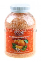Соль для ванн Экотерапия 1300 г с пеной мандарин и мелисса (Ренессанс Косметик)