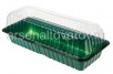 Ящик для рассады пластиковый  2 места 39*16*6,5 см минипарник зеленый (АК) 