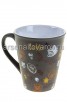 Кружка чайная керамическая 340 мл (BRGD022-128276) Воронка Сладость (КНР)