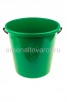 Ведро пластиковое 10 л для пищевых Ромашка (02013) зеленое (Ар-Пласт) 