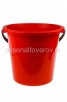Ведро пластиковое 15 л для пищевых Ромашка (02015) красное (Ар-Пласт) 