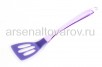 Лопатка кулинарная силиконовая с прорезями фиолетовая (YW-KT129P-3) (Даникс) 331189