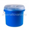 Ведро пластиковое 15 л для пищевых с крышкой (ВЕ0115) синее (Дарел) 