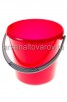 Ведро пластиковое 10 л для пищевых Соло (С633КРА) красный перламутр (Мартика) 