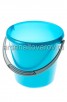 Ведро пластиковое  5 л для пищевых Соло (С631БИР) бирюзовый перламутр (Мартика) 