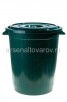 Бак пластиковый  45 л для пищевых с крышкой Геркулес (ЭП567) зеленый (Эльфпласт) 